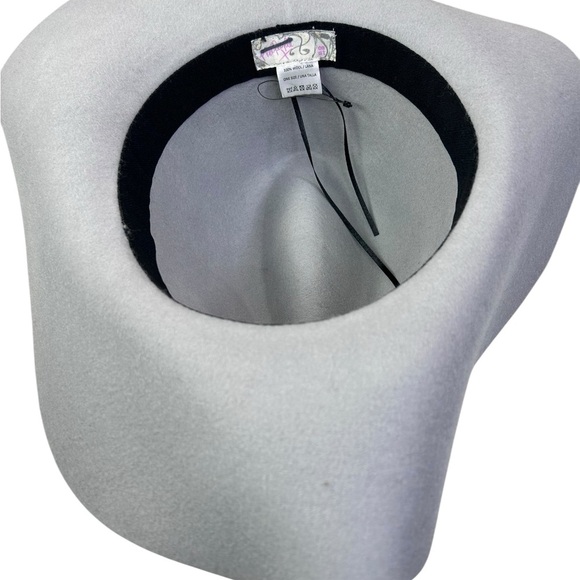 Free People X Exclusive chance Matador gray smoke wool felt hat adjustable - Picture 5 of 7